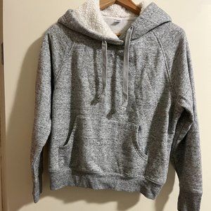 Old Navy Grey/White Fur Pullover